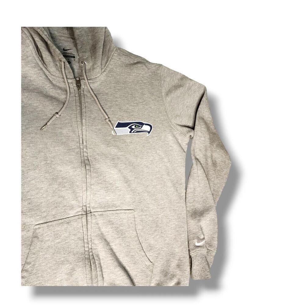 Nike Unisex Gray Pullover Printed Seahawks Hoodie Size Medium - Picture 5 of 5